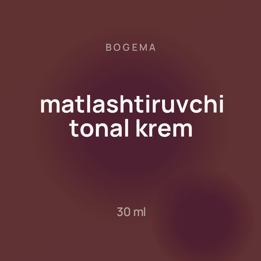 Bogema matlashtiruvchi tonal krem 30 ml — Фото 3