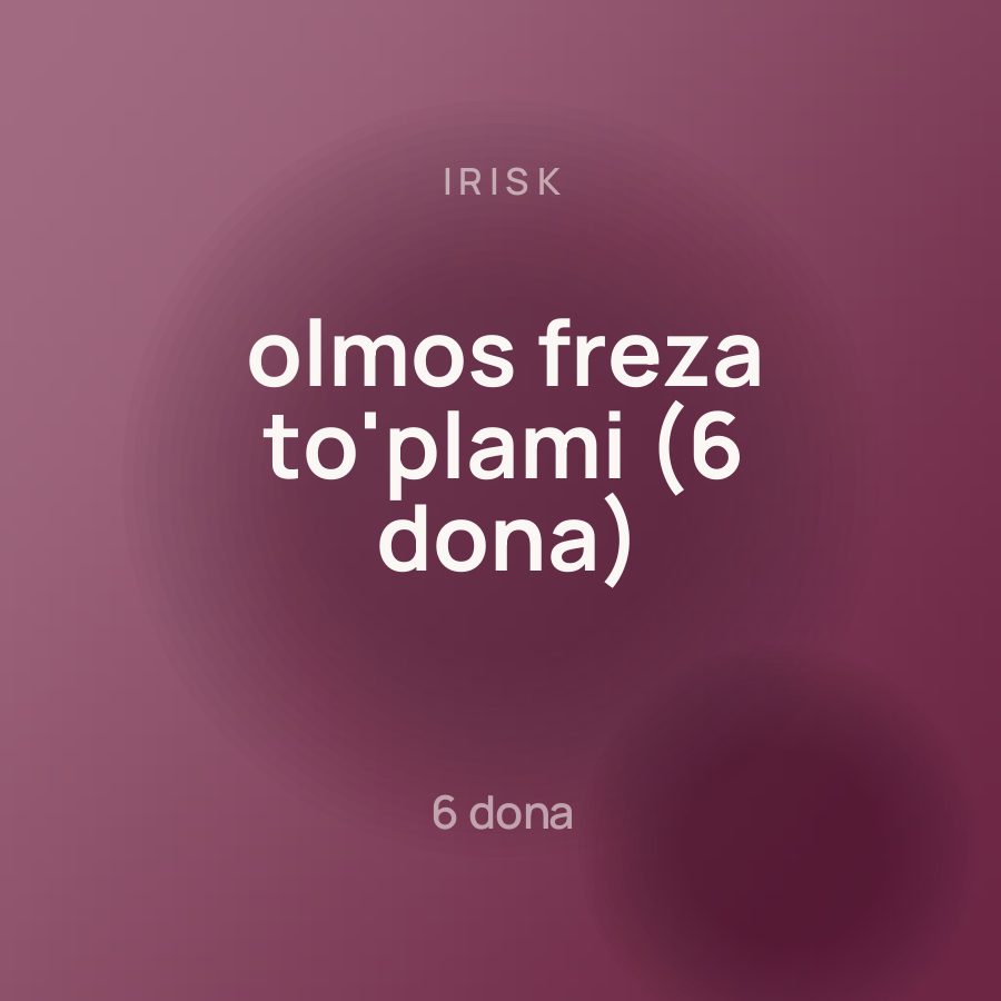Irisk olmos freza to'plami (6 dona)