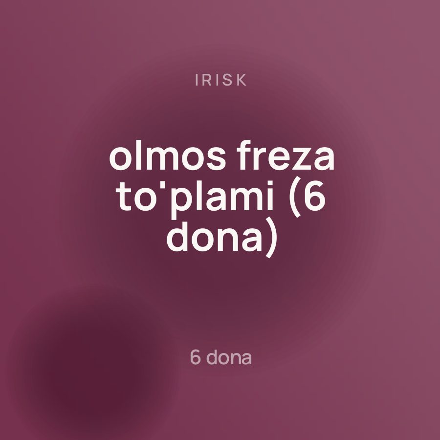 Irisk olmos freza to'plami (6 dona) — Фото 2
