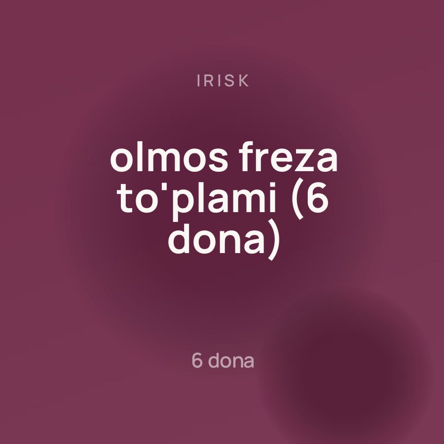 Irisk olmos freza to'plami (6 dona) — Фото 3
