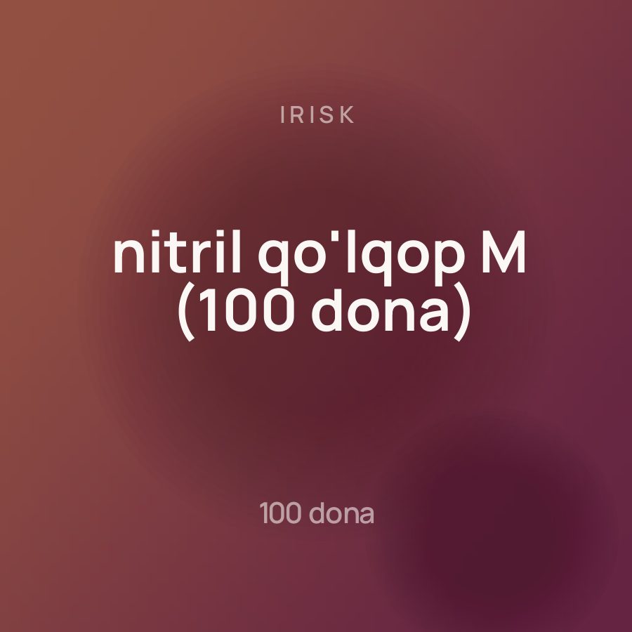 Irisk nitril qo'lqop M (100 dona)