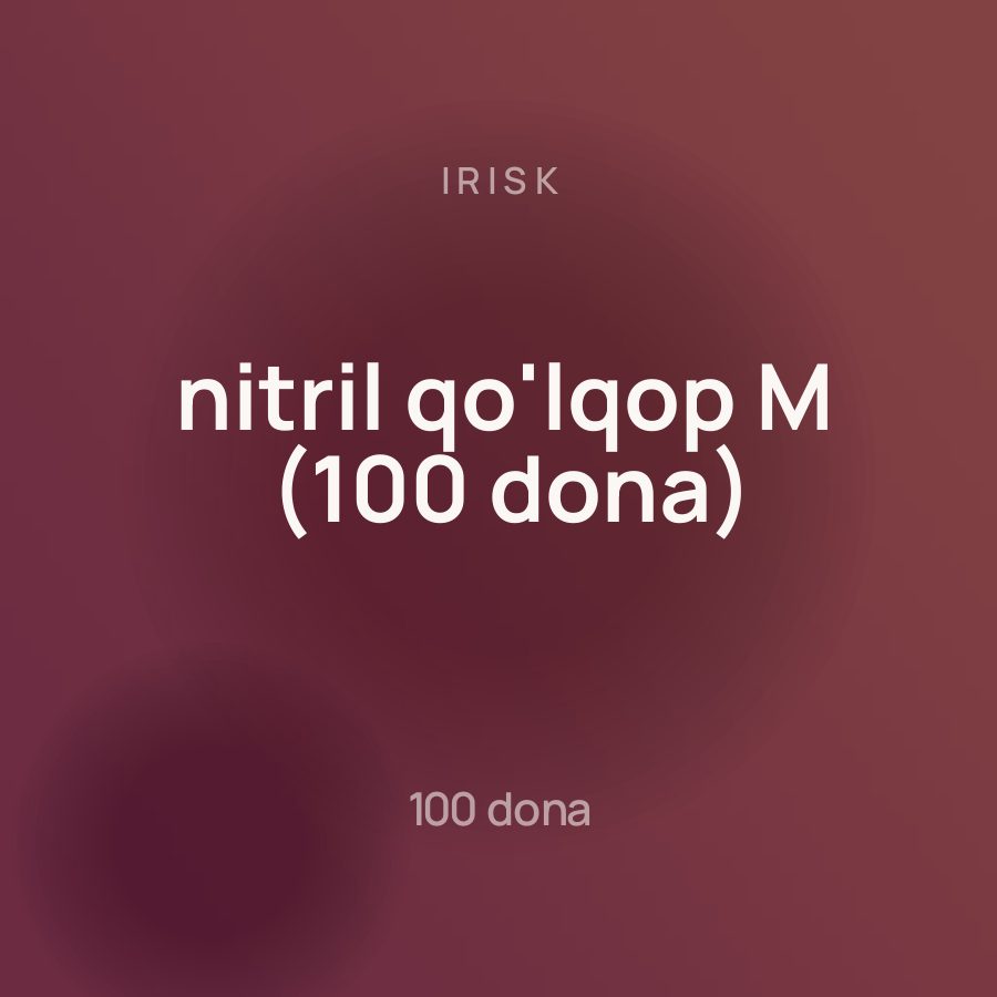 Irisk nitril qo'lqop M (100 dona) — Фото 2