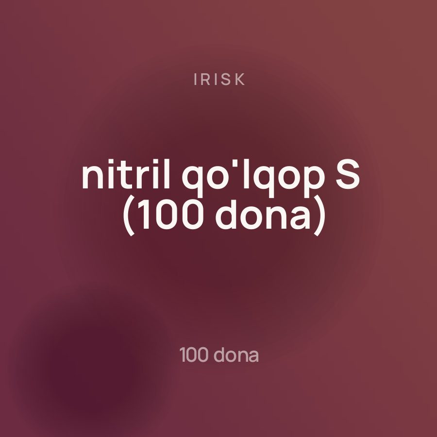 Irisk nitril qo'lqop S (100 dona) — Фото 2