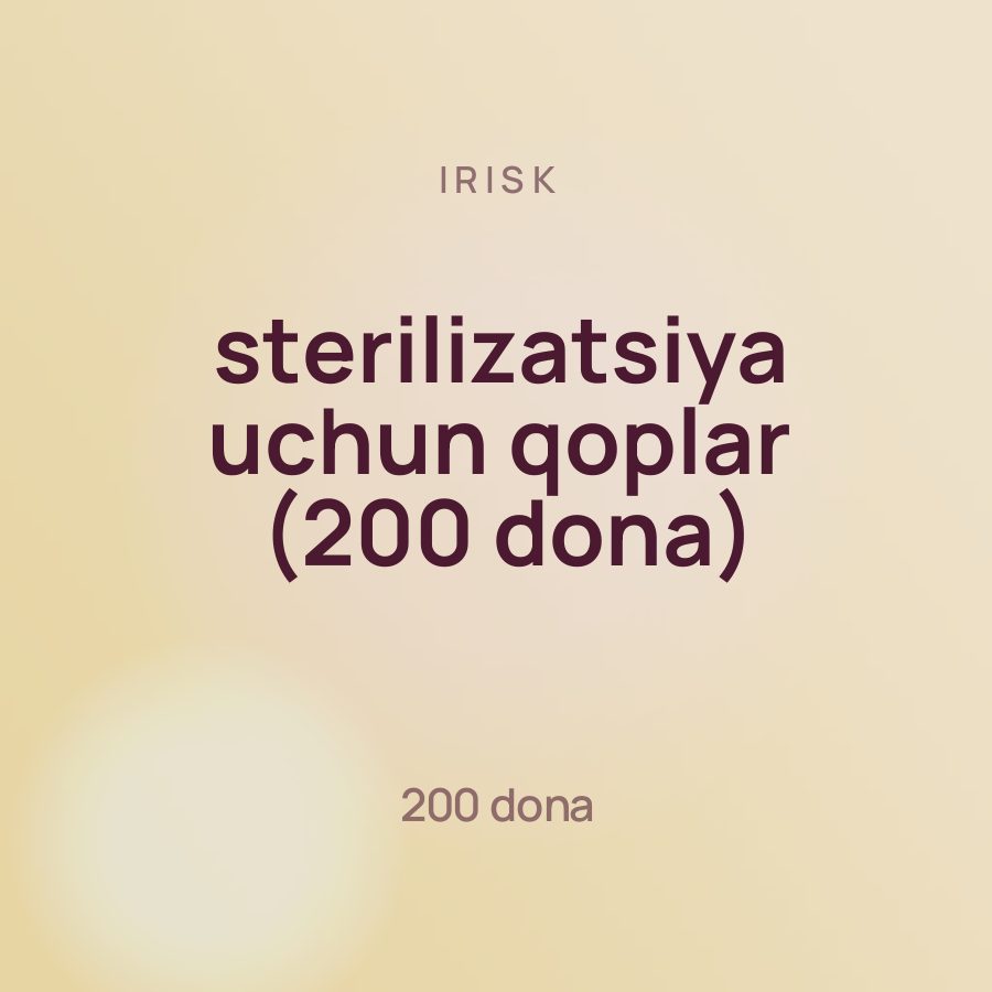 Irisk sterilizatsiya uchun qoplar (200 dona) — Фото 2