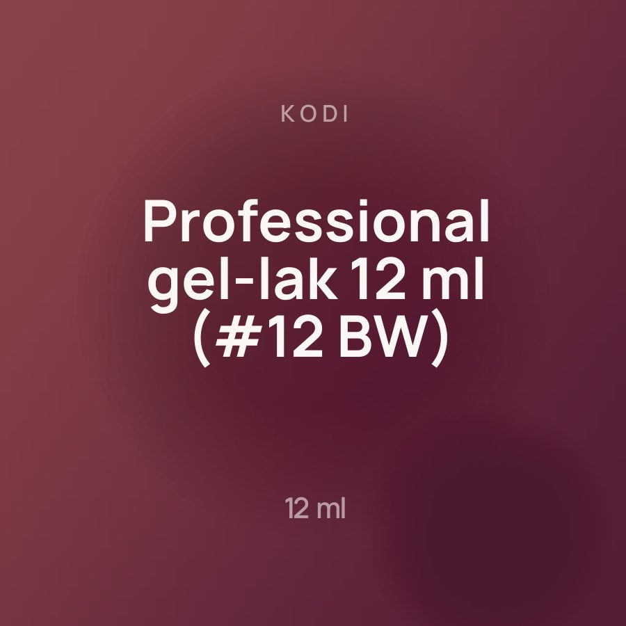 Kodi Professional gel-lak 12 ml (#12 BW)