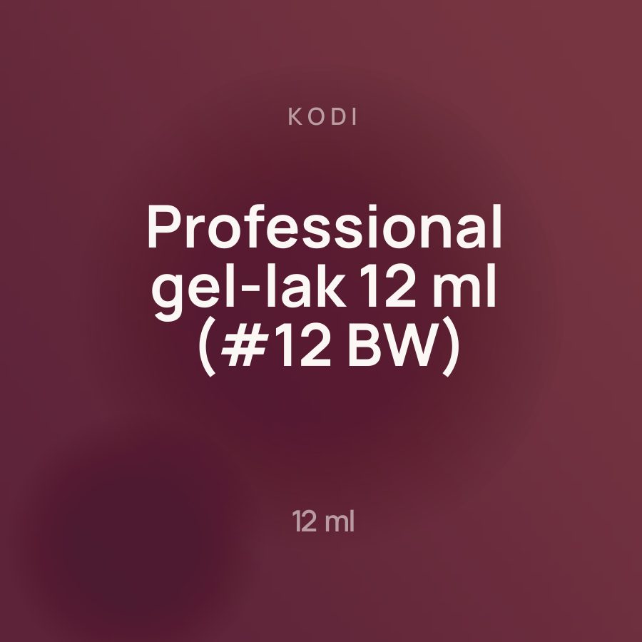 Kodi Professional gel-lak 12 ml (#12 BW) — Фото 2