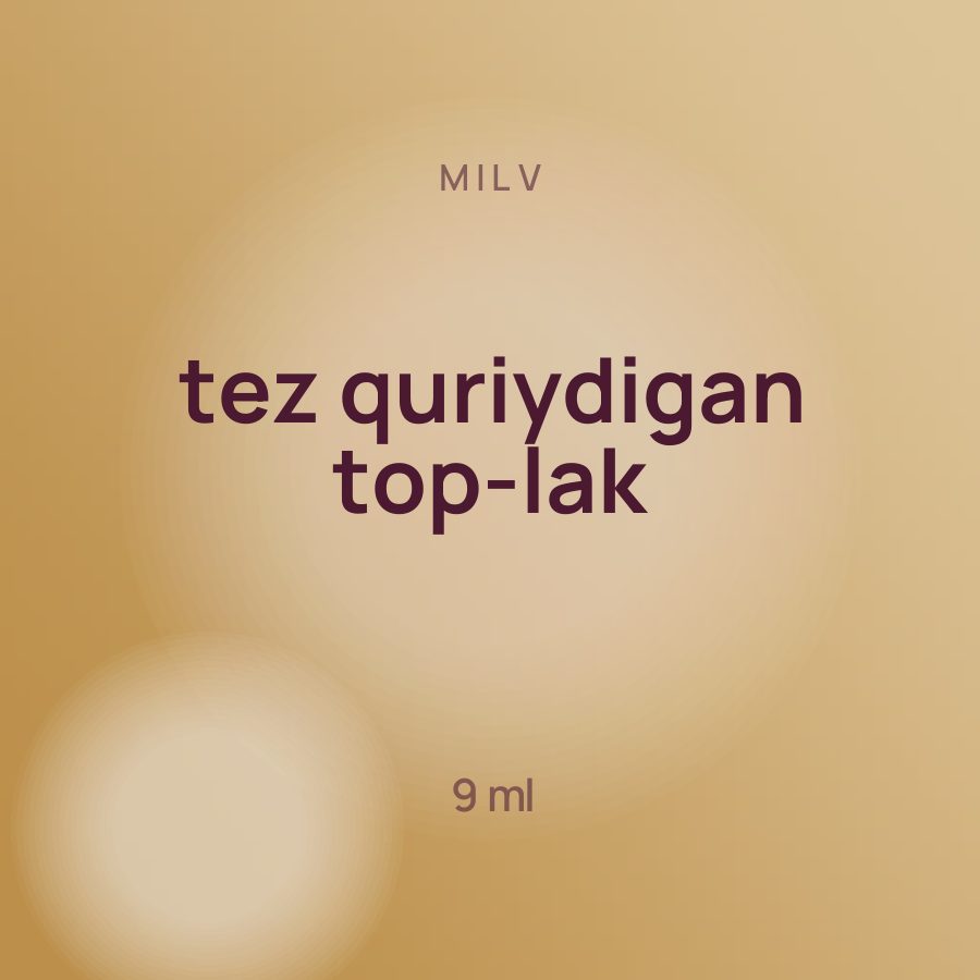Milv tez quriydigan top-lak 9 ml — Фото 2