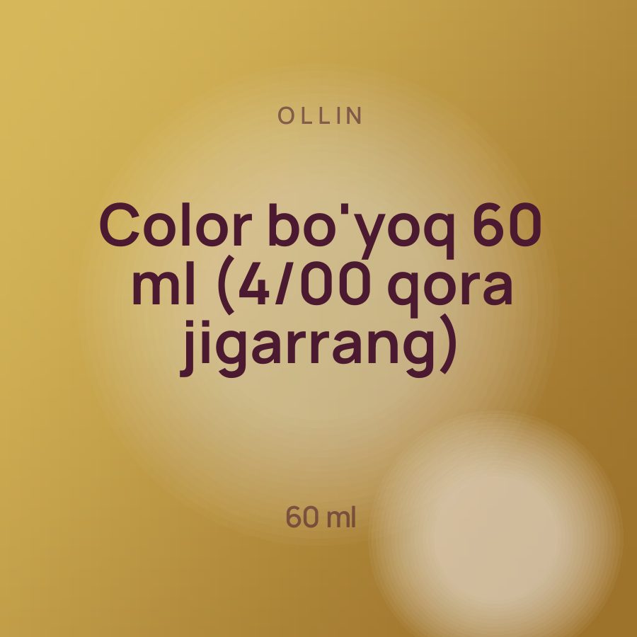 Ollin Color bo'yoq 60 ml (4/00 qora jigarrang)