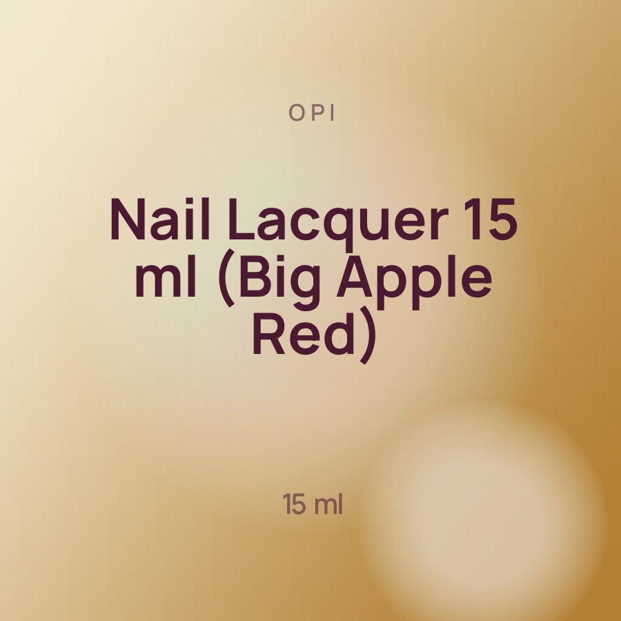 OPI Nail Lacquer 15 ml (Big Apple Red)