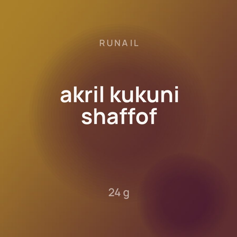 Runail akril kukuni shaffof 24 g