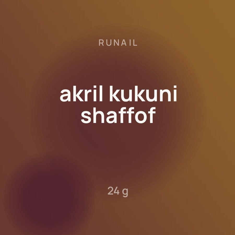 Runail akril kukuni shaffof 24 g — Фото 2