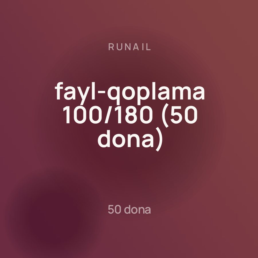 Runail fayl-qoplama 100/180 (50 dona) — Фото 2