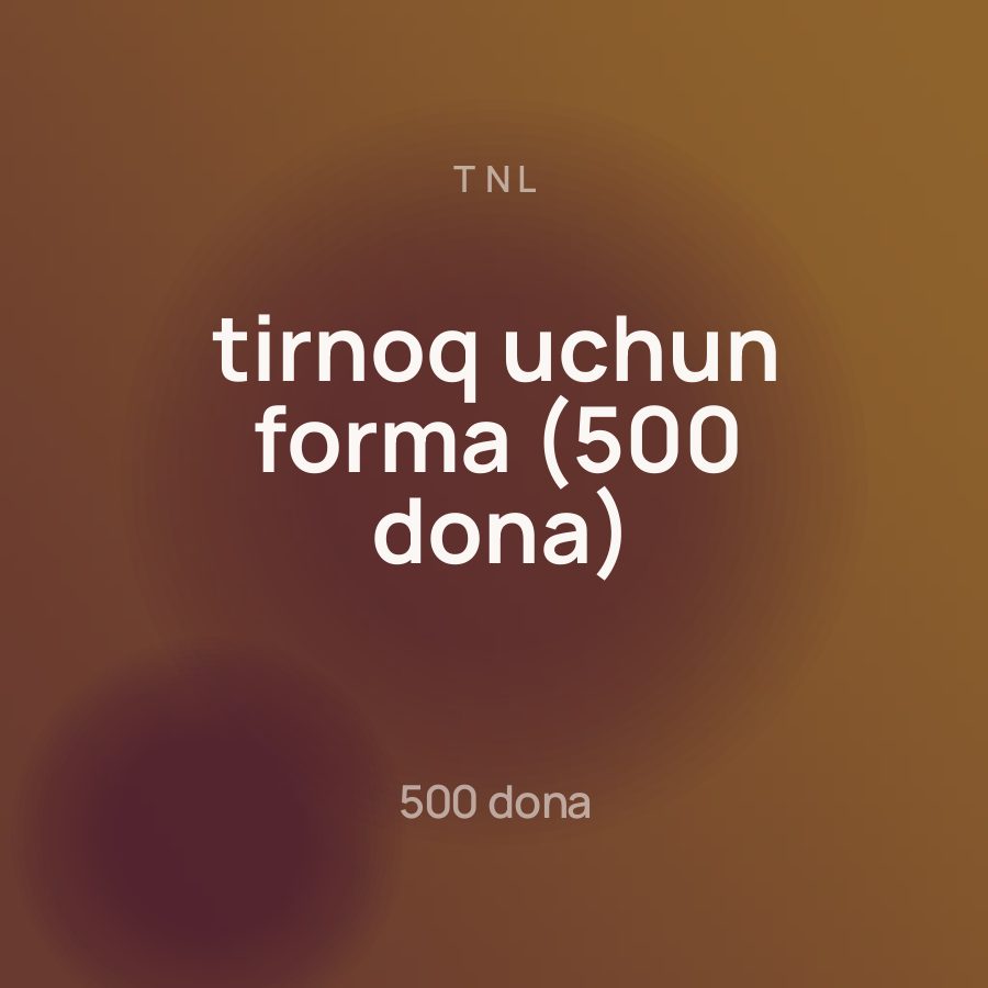 TNL tirnoq uchun forma (500 dona) — Фото 2