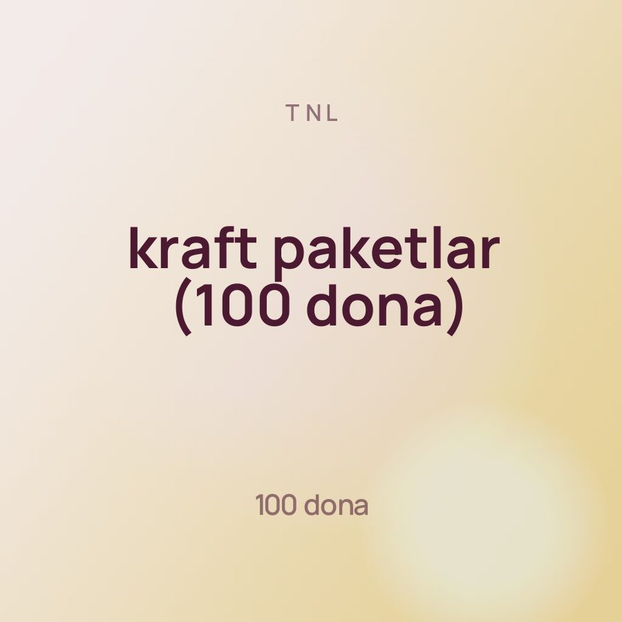 TNL kraft paketlar (100 dona)