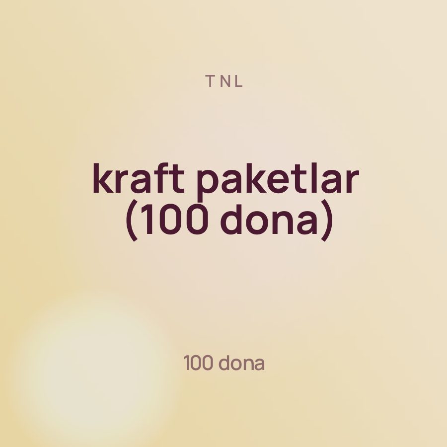 TNL kraft paketlar (100 dona) — Фото 2
